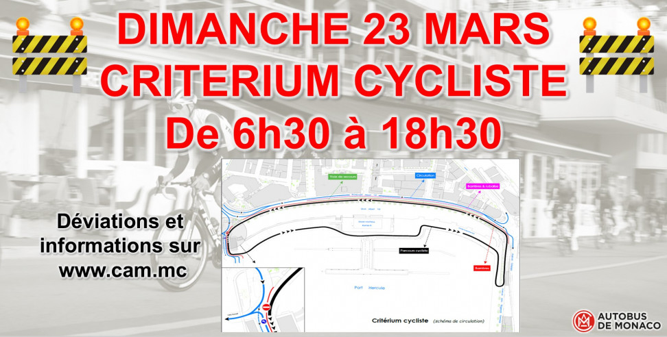 CRITERIUM CYCLISTE - DIMANCHE 23 MARS 2025
