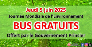 Journée Mondiale de l'Environnement - Bus gratuits