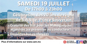 Célébration des 20 ans de règne de S.A.S. le Prince Souverain